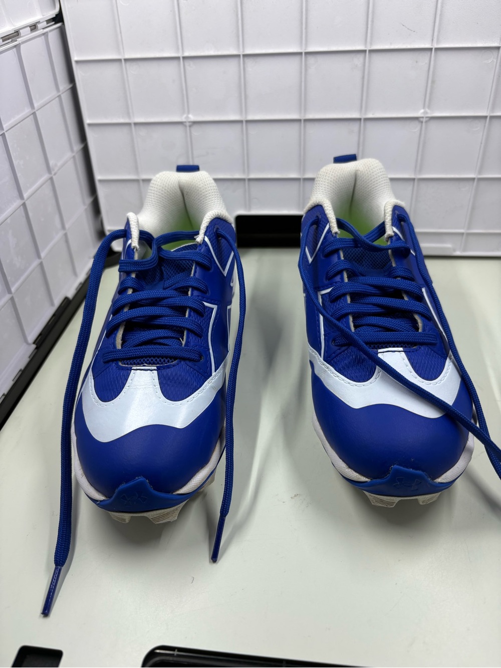 Under Armour Leadoff Icon Low RM Boys' Baseball Cleat, Royal Blue, Size 1.5y